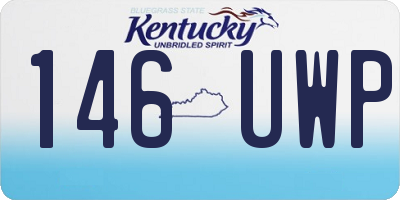 KY license plate 146UWP