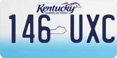 KY license plate 146UXC