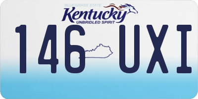 KY license plate 146UXI