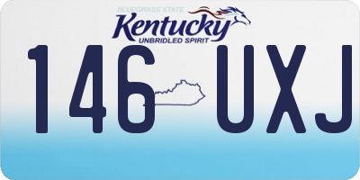 KY license plate 146UXJ