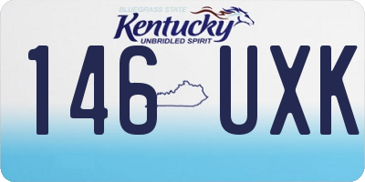 KY license plate 146UXK