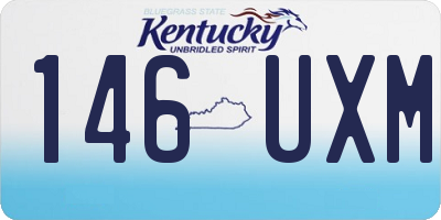 KY license plate 146UXM