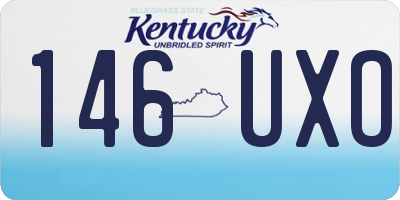 KY license plate 146UXO