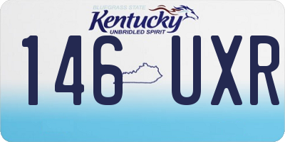 KY license plate 146UXR