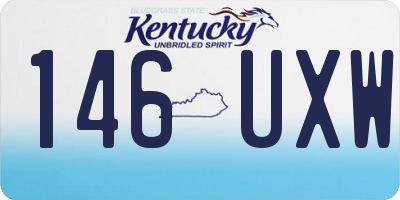 KY license plate 146UXW