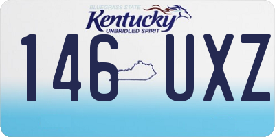 KY license plate 146UXZ