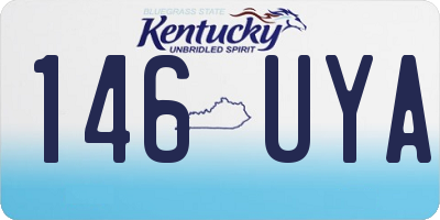 KY license plate 146UYA