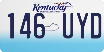 KY license plate 146UYD
