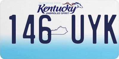 KY license plate 146UYK