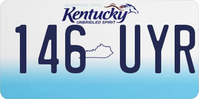 KY license plate 146UYR