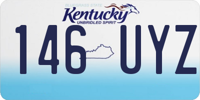KY license plate 146UYZ