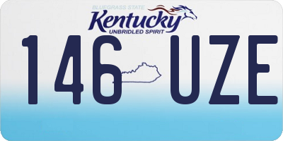 KY license plate 146UZE