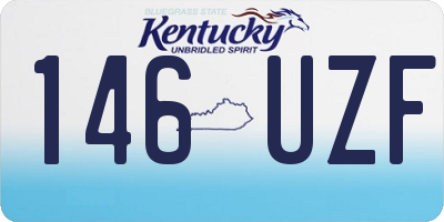 KY license plate 146UZF
