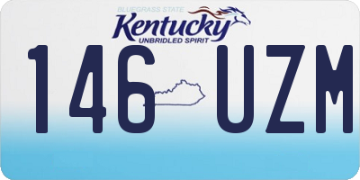 KY license plate 146UZM