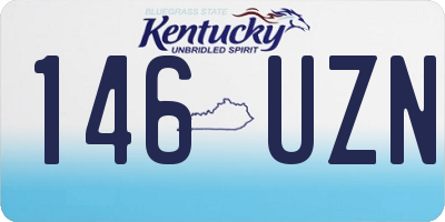 KY license plate 146UZN