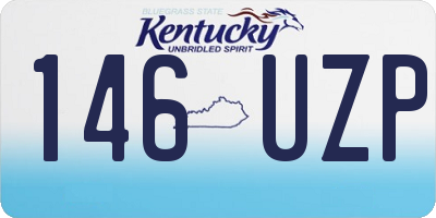 KY license plate 146UZP
