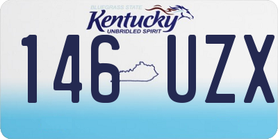 KY license plate 146UZX