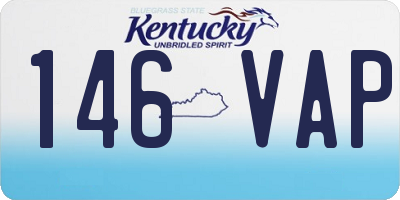 KY license plate 146VAP