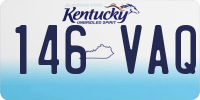KY license plate 146VAQ