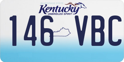 KY license plate 146VBC