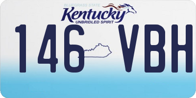 KY license plate 146VBH