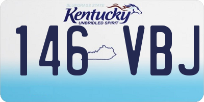 KY license plate 146VBJ