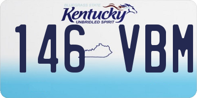 KY license plate 146VBM