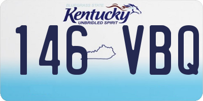 KY license plate 146VBQ