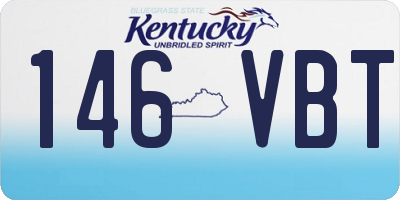 KY license plate 146VBT
