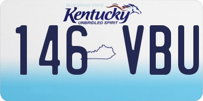 KY license plate 146VBU