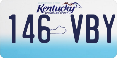 KY license plate 146VBY