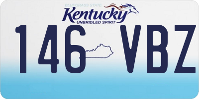 KY license plate 146VBZ