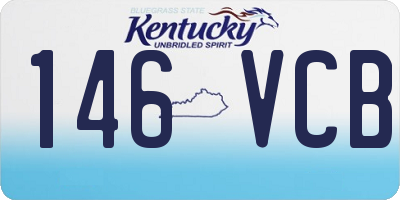 KY license plate 146VCB