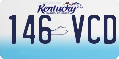 KY license plate 146VCD