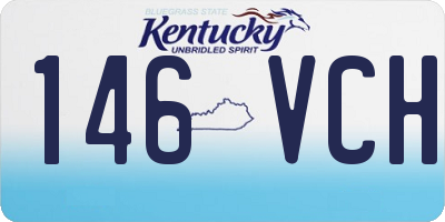 KY license plate 146VCH