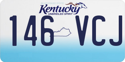 KY license plate 146VCJ