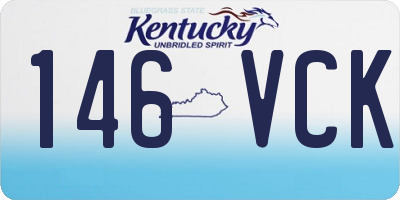 KY license plate 146VCK