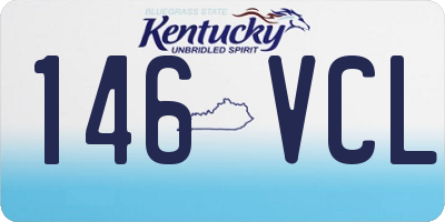 KY license plate 146VCL