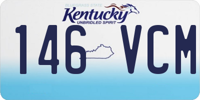 KY license plate 146VCM