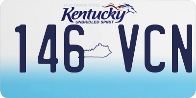 KY license plate 146VCN
