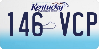 KY license plate 146VCP