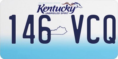 KY license plate 146VCQ