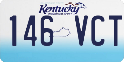 KY license plate 146VCT