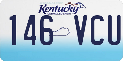 KY license plate 146VCU