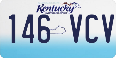 KY license plate 146VCV