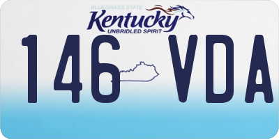KY license plate 146VDA