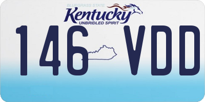 KY license plate 146VDD
