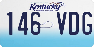 KY license plate 146VDG