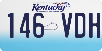 KY license plate 146VDH