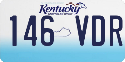 KY license plate 146VDR